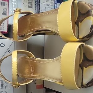 Authentic Coach wedges size 7